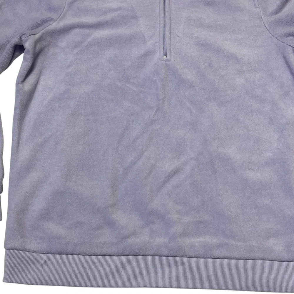 Cherokee - Women’s Lilac Fleece 1/4 Zip Sweater Sz Large